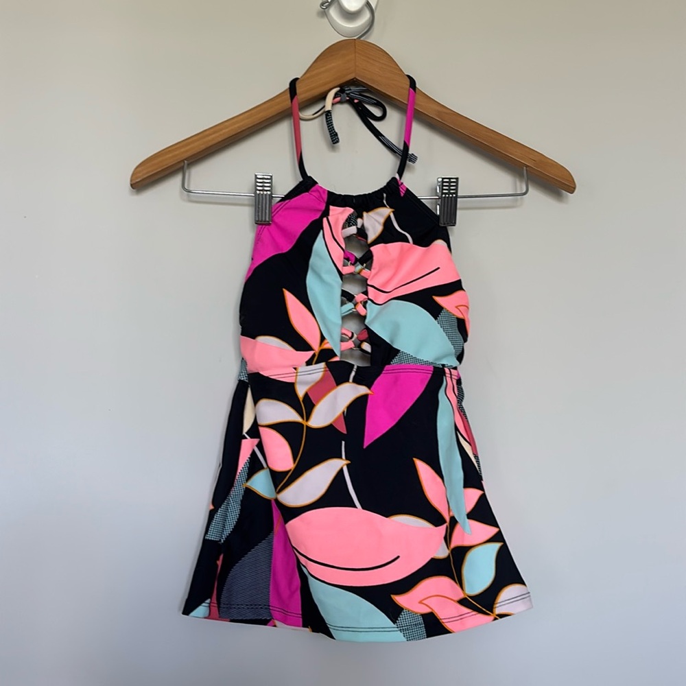 Hula Honey swimwear Printed Tankini Sz XS NWT